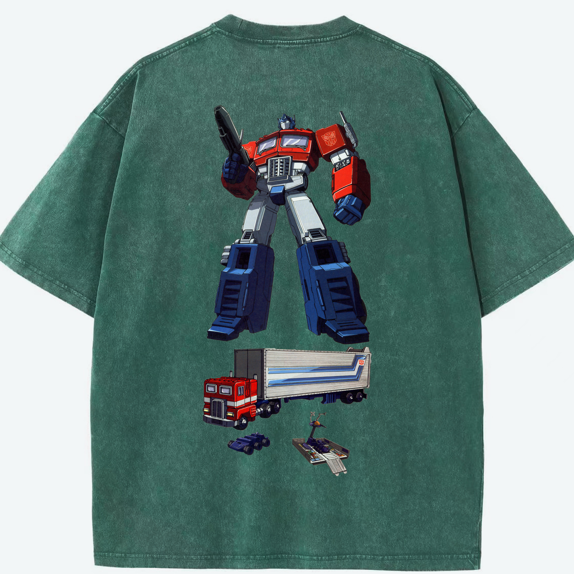 （画像用）  綿100% ヴィンテージ風 半袖Tシャツ（背面プリント）